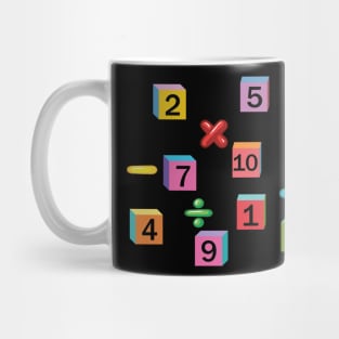 cubic Number Day Kids Costume Numbers Math Day Calculator Mug